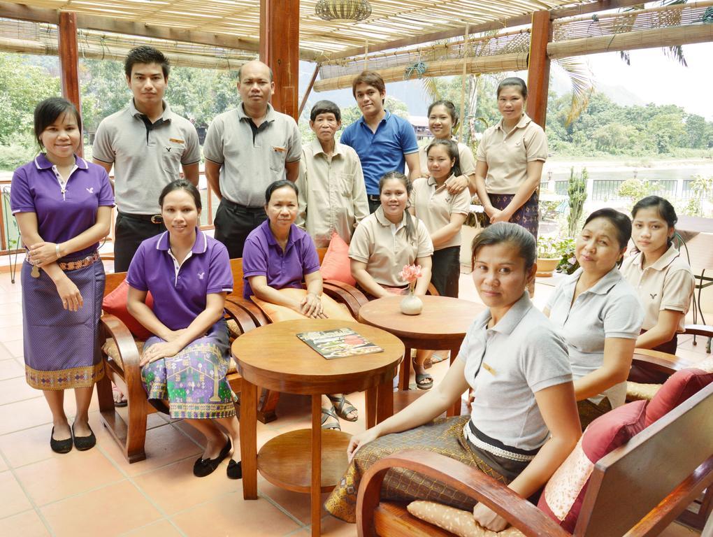 Villa Nam Song Vang Vieng Extérieur photo
