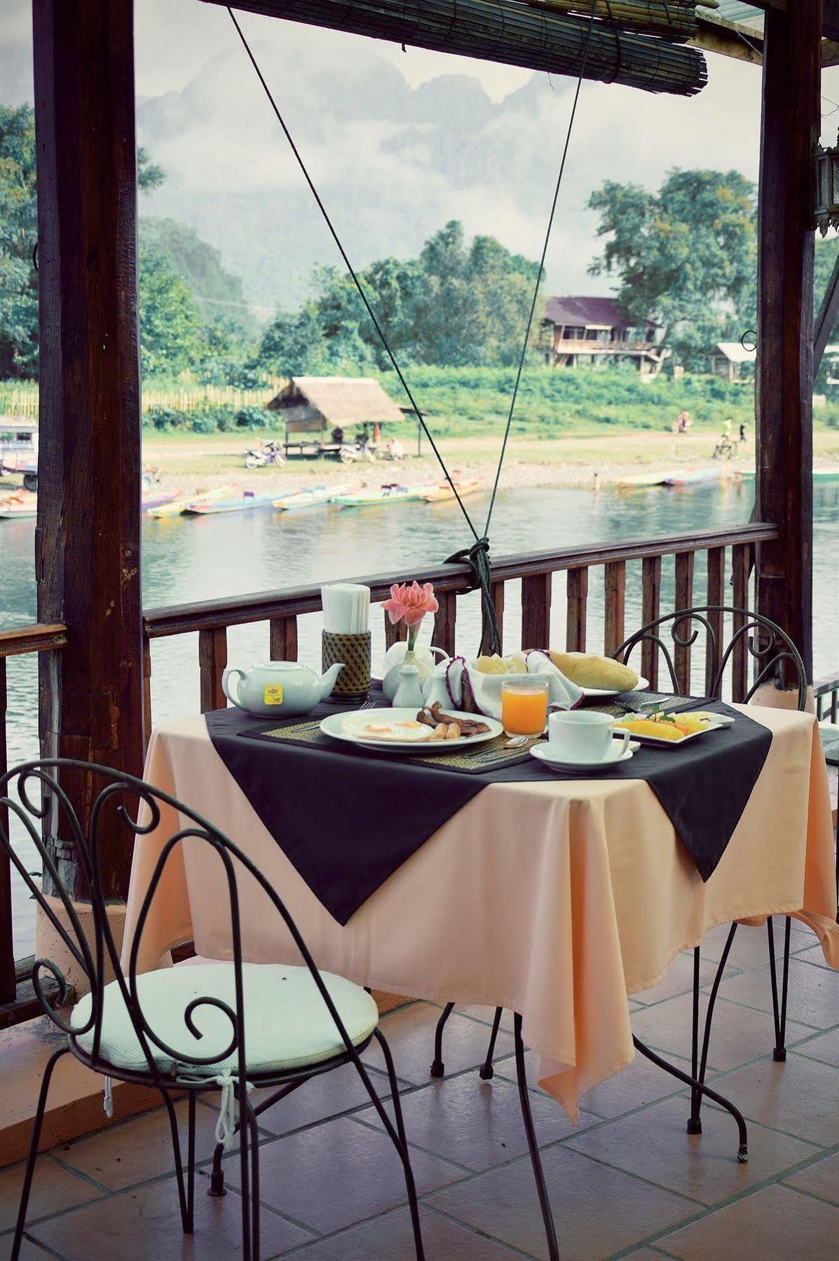 Villa Nam Song Vang Vieng Extérieur photo